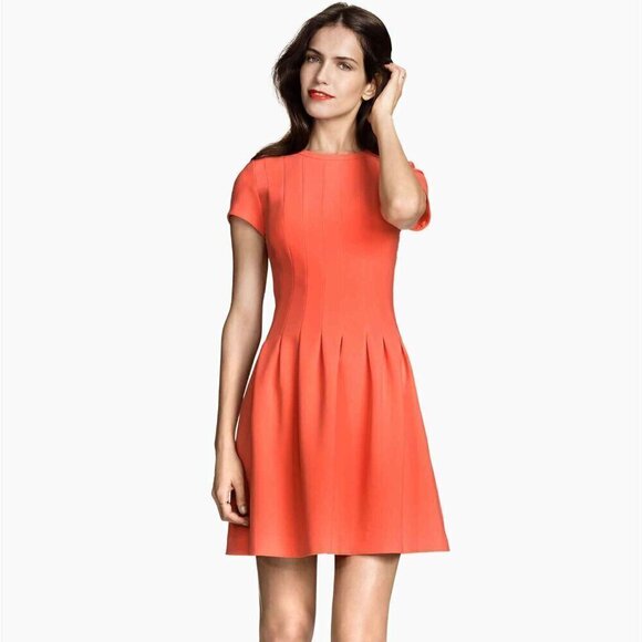 H&M Dresses & Skirts - H&M Tangerine/Coral Drop Waist Dress